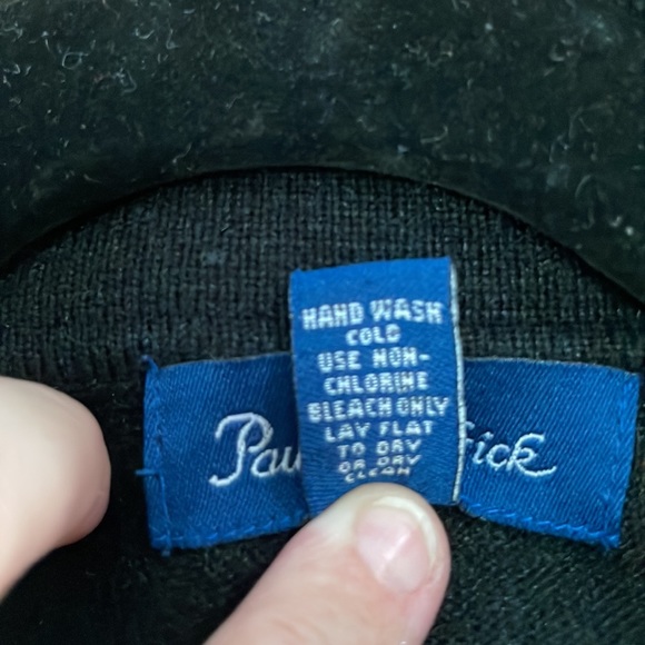 Paul Fredrick Cashmere and Silk Black Sweater Sz S - Picture 4 of 5